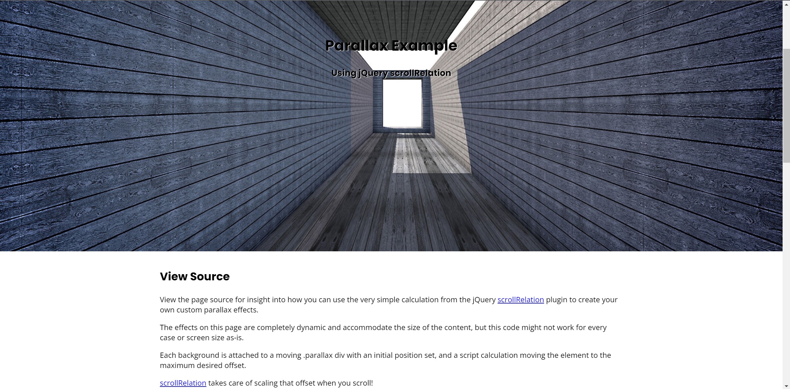 parallax web page example